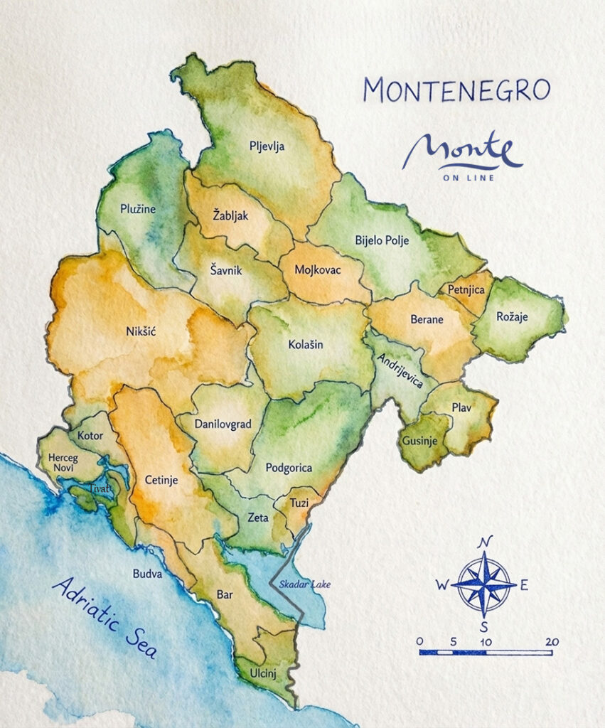 Montenegro Map 01