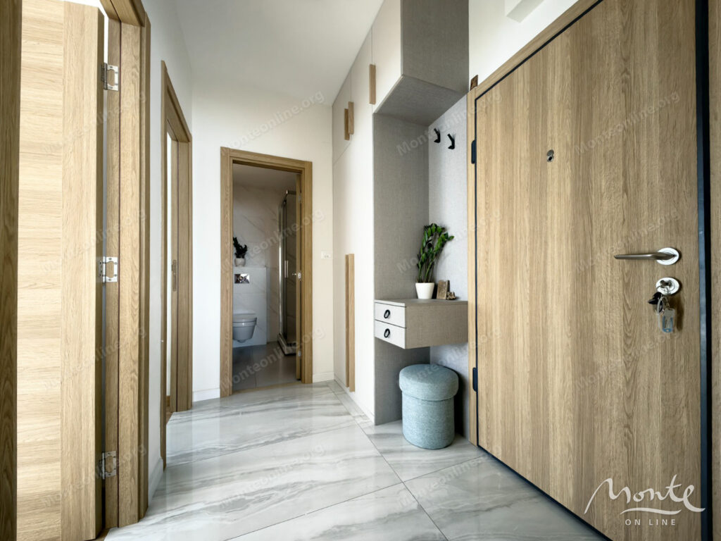 svetlaya kvartira s 2 spalnyami v novom zhilom komplekse podgoricza 11