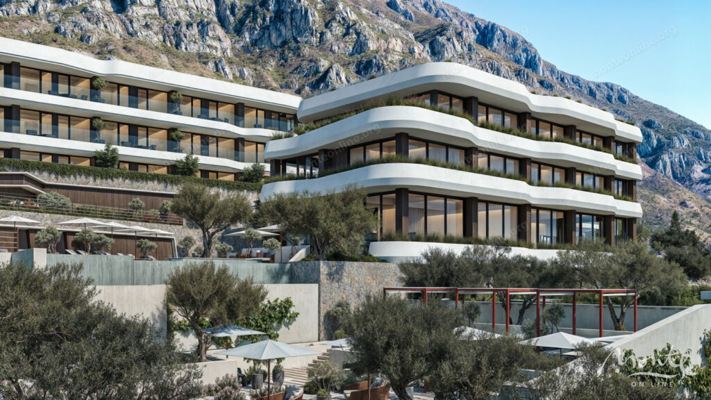 roskoshnyj apartament s 1 spalnej vidom na more i kurortnoj infrastrukturoj v rezhevichah budva 18