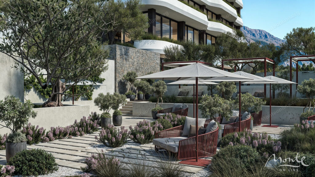 roskoshnyj apartament s 1 spalnej vidom na more i kurortnoj infrastrukturoj v rezhevichah budva 21