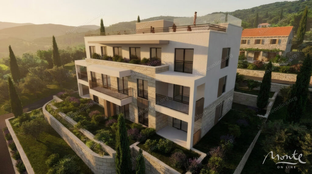 kvartira s 1 spalnej v sovremennom zhilom dome s vidom na more v dobrote 03