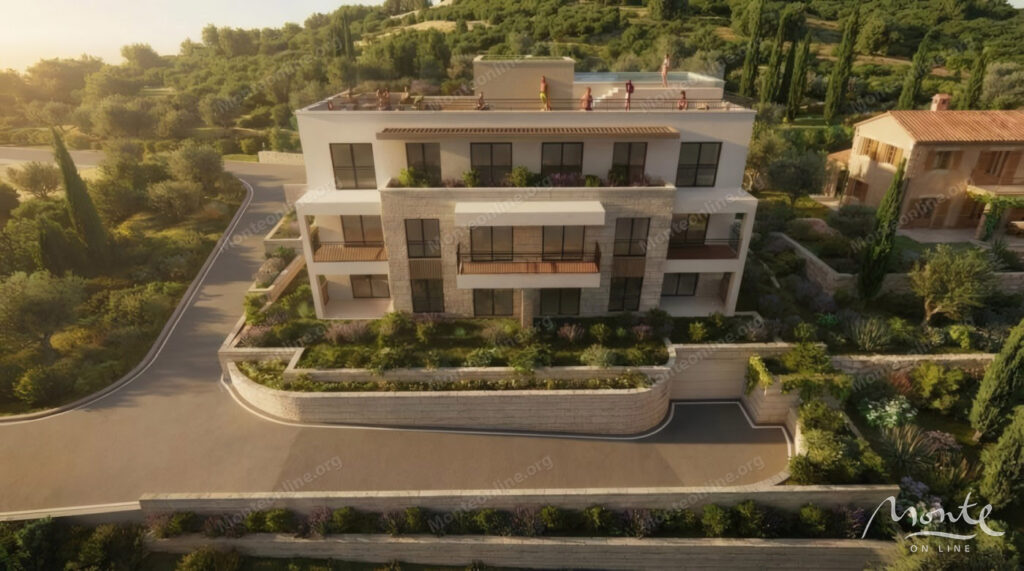 kvartira s 1 spalnej v sovremennom zhilom dome s vidom na more v dobrote 04