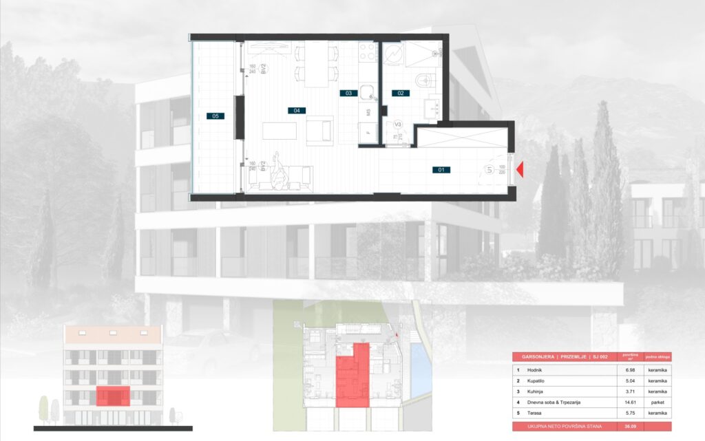 kvartira v novom zhilom komplekse v tivate plan 36.09