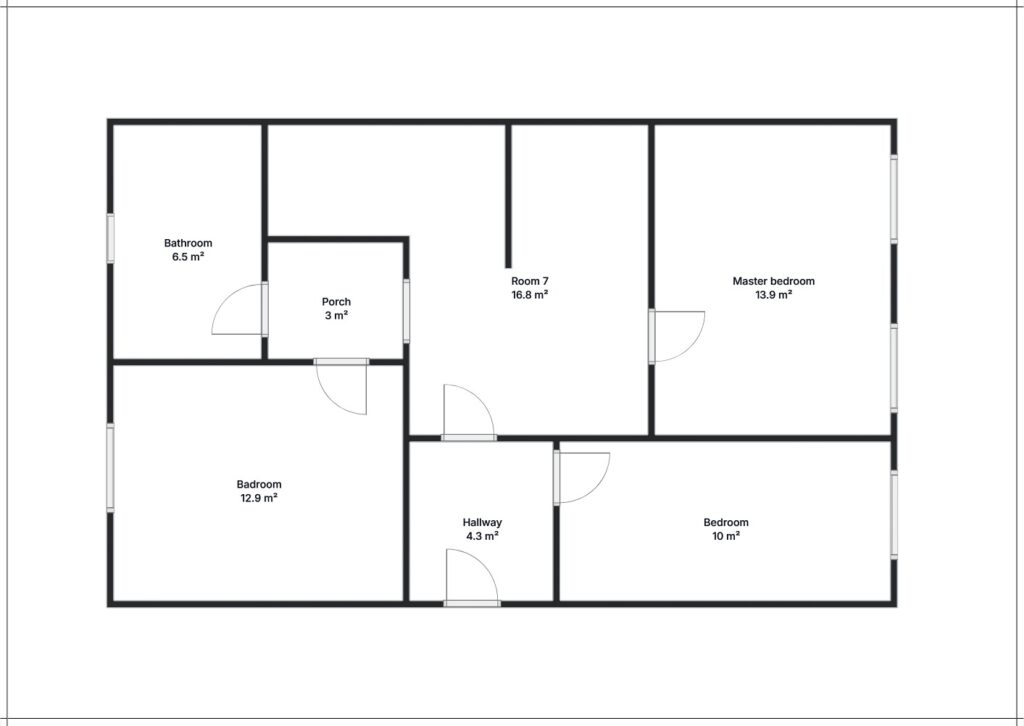 Furnished three-bedroom apartment in the very center of Podgoricze 19