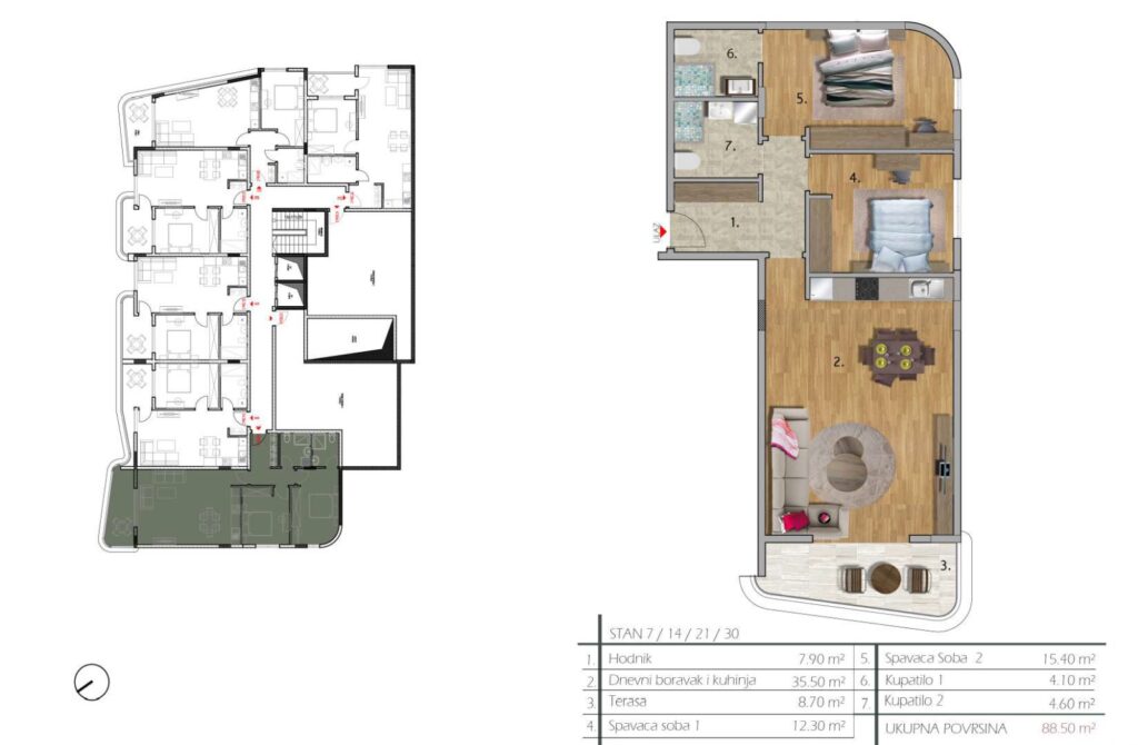 Modern apartments with panoramic views of the premium level 11 comfort