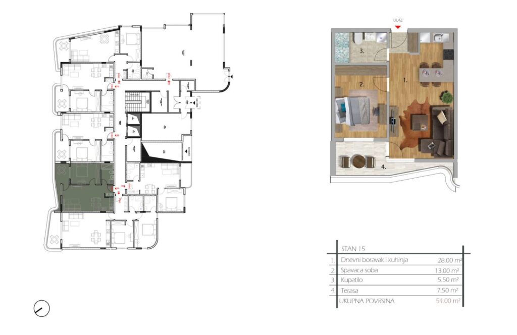 Modern apartments with panoramic views of the premium level 13
