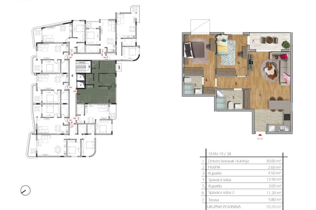 Modern apartments with panoramic views of the premium level 17