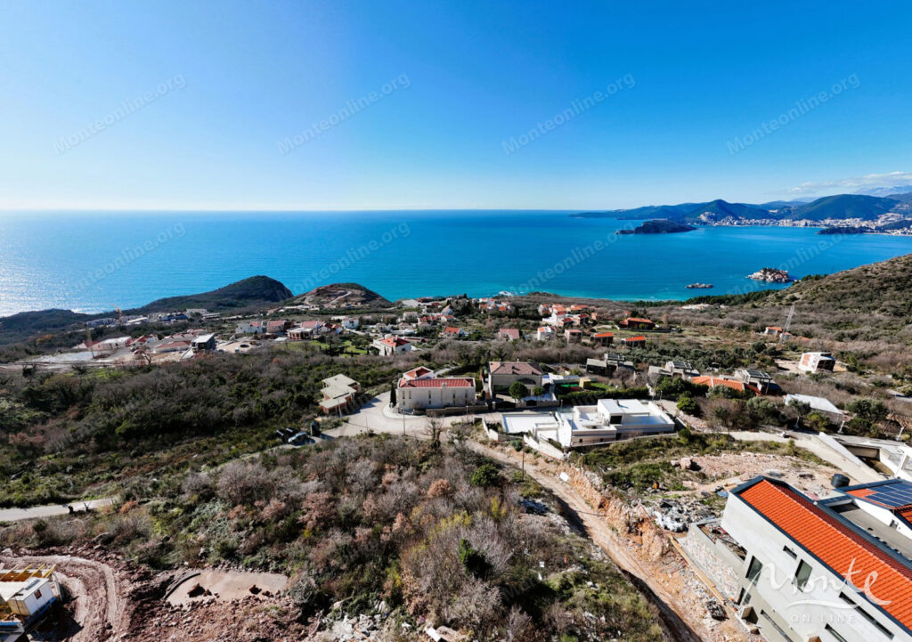 Urbanized plot with a view of the sea in Tudorovichi, Budva 01