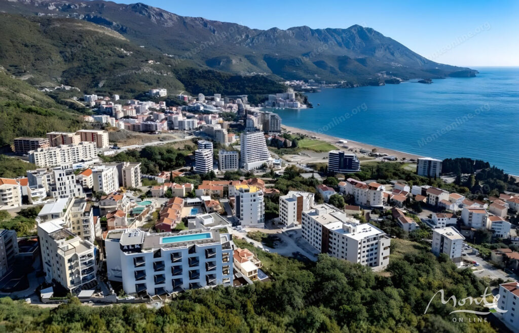 kvartira s 1 spalnej i vidom na more v novom komplekse s bassejnom v bechichi 25