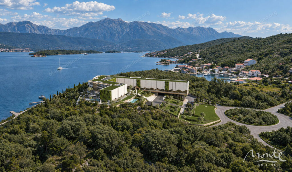 A plot of land on the first line in Krasnichi with a finished project for a 5-star hotel 01