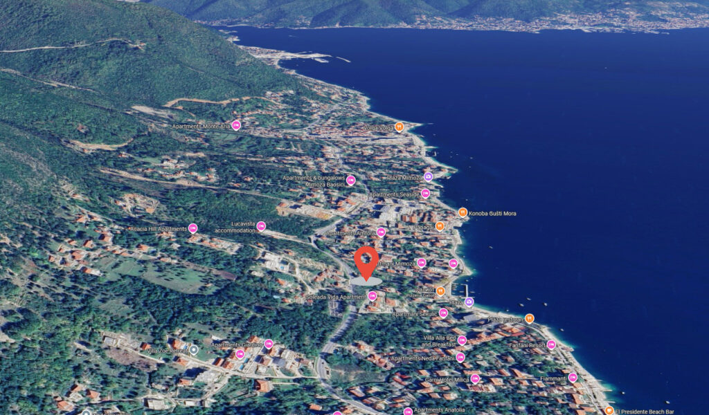 urbanizirovannyj učastok s panoramnym vidom na more v dženovičah herczeg novi 05