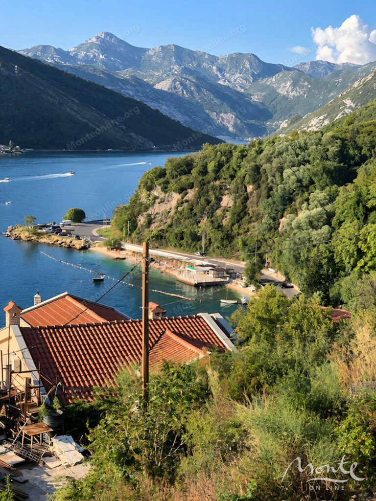 land massif with panoramic views of the Boka Kotor Bay in Lepetane Tivat 01