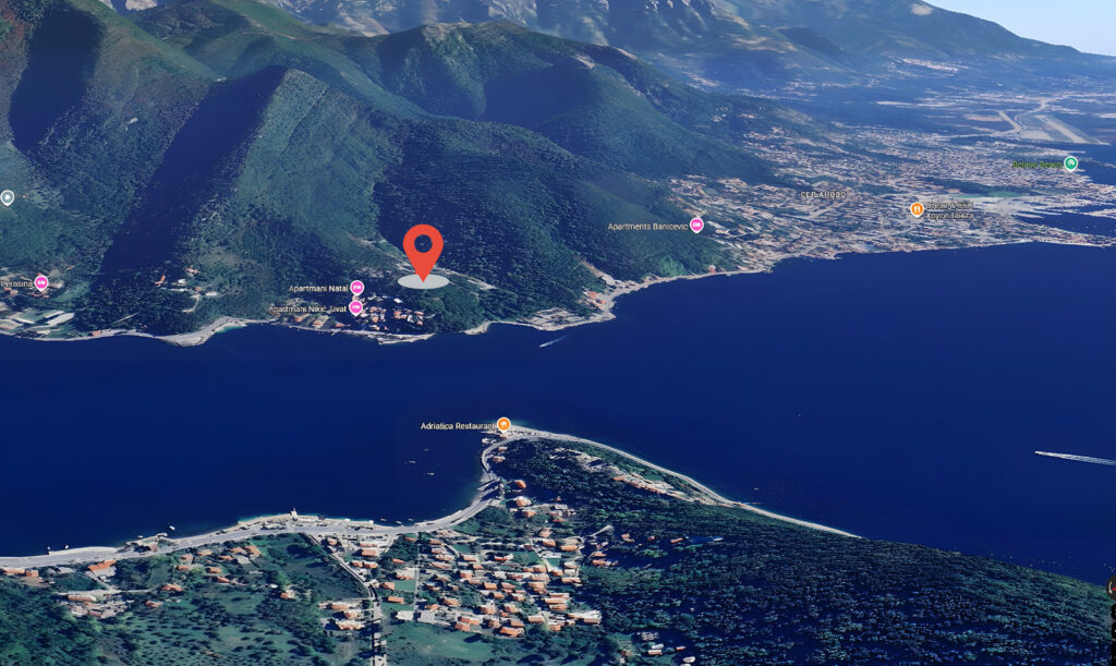 land massif with panoramic views of the Boka Kotor Bay in Lepetane Tivat 02