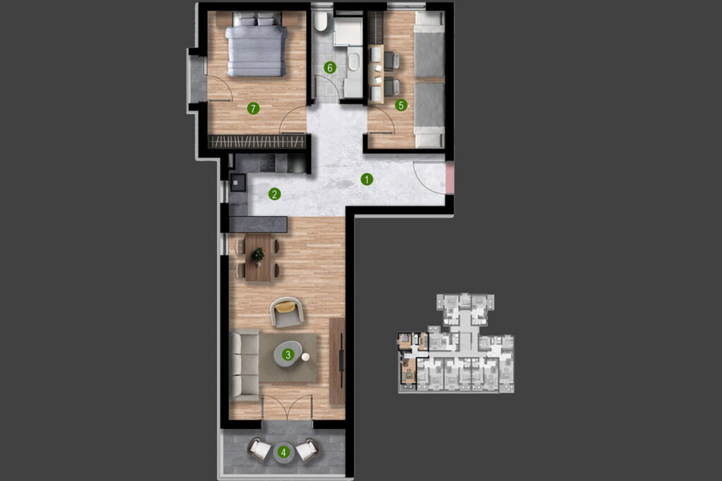 kvartira v novom zhilom komplekse ot zastrojshhika v bare 19 2 bedroom