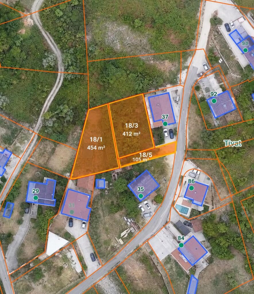 Urbanizovana parcela za gradnju u Tivtu Selyanovo 03